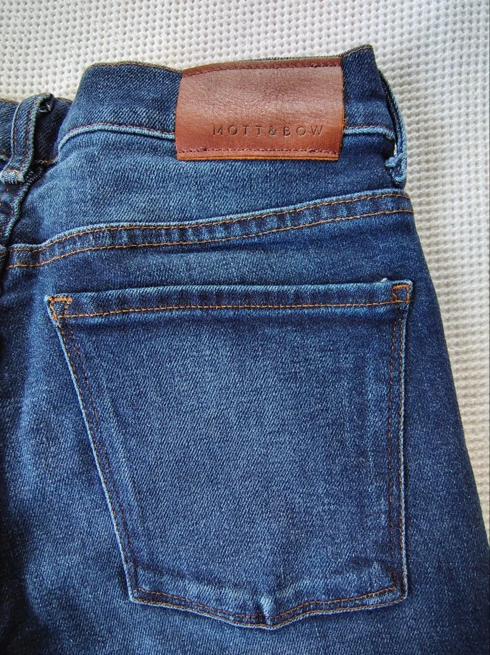 Mott & Bow Men's Dark Blue Slim Fit Jeans Size 30